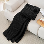 50x70 Inch Black Throw Blanket - Image 4
