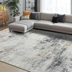 Toneed Abstract Area Rug 5x8 Modern Washable Rug Soft Non Slip Rug Low Pile - Image 2