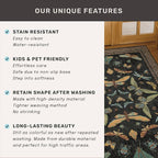 2x7 Black Non Slip Entryway Runner Rug, Boho Washable Runner - Image 7