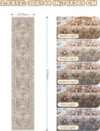 Carpet Runners for Hallway 12ft, Non-Slip Long Bathroom Rugs Runner for Kitchen - Image 2