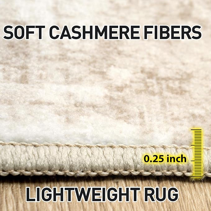 6x9 Area Rugs Washable Rug: Large Modern Abstract Living Room Rug Soft - Image 6
