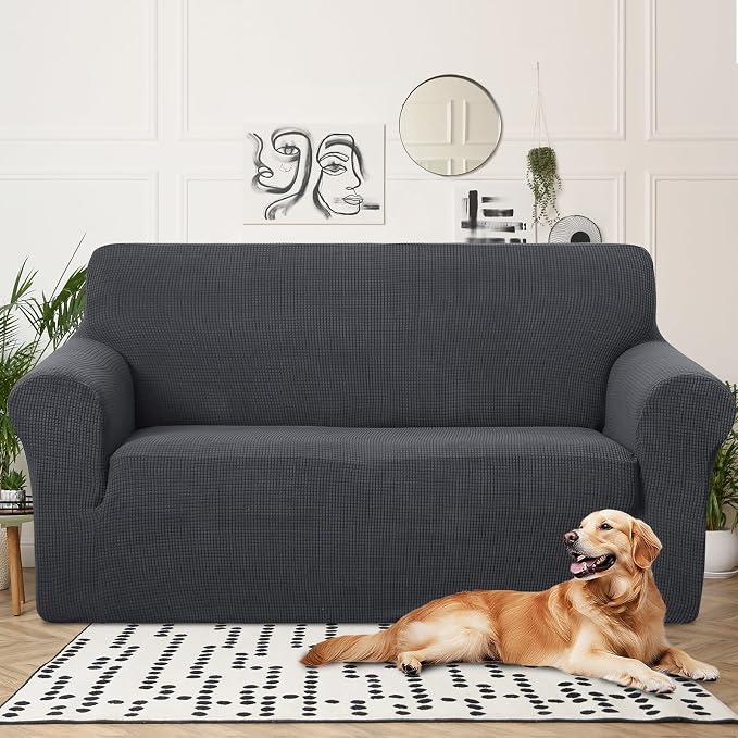 U-NICE HOME Oversized Stretch Loveseat Couch Cover Sofa Covers Washable Sofa - Image 2