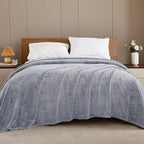Exclusivo Mezcla Fleece Bed Blanket Queen Size, Super Soft and Warm Blankets - Image 2