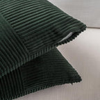 Fancy Homi Set of 2 Dark Green Boho Long Lumbar Body Decorative Throw Pillow - Image 3