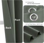 MIULEE Dark Mallard Blackout Curtains - Image 4