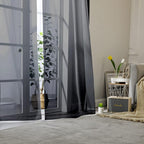 Lecloud Sheer Curtain Panels Set 96" Inches Long, Solid Voile Light Filtering - Image 8