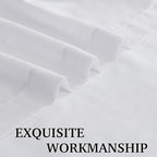 RYB HOME White Linen Curtains 90 inches Long, Semi Sheer Light Filtering Back - Image 4