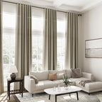Mocha Linen Curtains 120 Inch Extra Long - Image 7