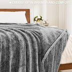 Exclusivo Mezcla Plush Fuzzy Fleece Throw Blanket Extra Large, Super Soft - Image 4