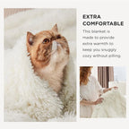 Bedsure GentleSoft Fuzzy Sherpa Faux Fur Twin Blanket Cream Cozy Gifts - Image 3