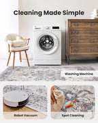 AMADA HOMEFURNISHING 9x12 Washable Area Rug, Low-Profile Large Area Rug - Image 4