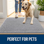 OLANLY Dog Door Mat for Muddy Paws 30x20, Absorbs Moisture and Dirt, Absorbent - Image 6