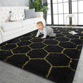 TWINNIS Super Soft Shaggy Rugs Fluffy Carpets, 4x5.9 Feet, Indoor Modern Plush by TWINNIS