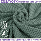 ZNSAYOTX Stretch Oversized Couch Cover Universal Sofa Covers - Image 2