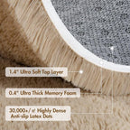 9x12 Ft Extra Large Shag Beige Rugs - Image 8