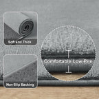 Amearea Large Modern Area Rugs for Bedroom Living Room, 6x9 Feet Grey Thickened - Image 3