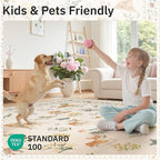 2x3 Dog Rugs for Entryway, Machine Washable Door Mat Animal Floral Small Area - Image 7