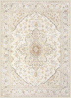 Area Rugs 6x9 Vintage Rug: Washable Living Room Rug Retro Medallion Distressed - Image 8