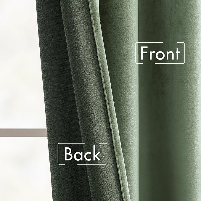 MIULEE Velvet Curtains 108 inches - Image 6