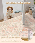 Runner Rug 2x8 Runners for Hallways Non Slip Washable, Vintage Hallway Runner - Image 6
