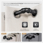 Zeerobee Curtain Rods for Windows 66 to 120, 1 Inch Industrial Wrap Around - Image 3