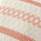 MIULEE Set of 2 Coral Red Boho Valentines Decorative Lumbar Pillow Covers 12x20 - Image 4