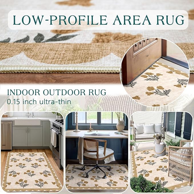 3x5 Floral Entry Rug - Image 5