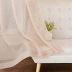 NICETOWN Taupe Sheer Curtains 90 inches Long, Grommet Airy & Elegant Light - Image 6