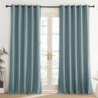 NICETOWN 100% Absolutely Blackout Linen Curtains - Image 2