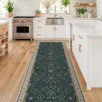 Hazo Haus Dark Green Hallway Runner Rug 12 ft Long - Image 6