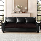 Leather Look Couch Cushion Covers Sofa Seat Slipcovers Sets Couches Furniture - Image 2