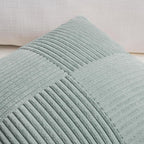 Fancy Homi 2 Packs Grey Blue Decorative Throw Pillow Covers 16x16 Inch - Image 3