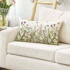 AVOIN colorlife Wildflowers Fall Throw Pillow Cover, 12 x 20 Inch Flower - Image 3