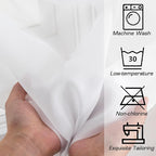 Simplebrand White Sheer Curtains 84 Inches Long, Light Filtering Rod Pocket - Image 9