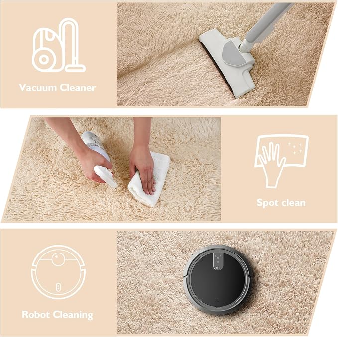 Ultra Soft Fluffy Area Rugs for Bedroom Living Room 10x14, Nursery Rug - Image 4