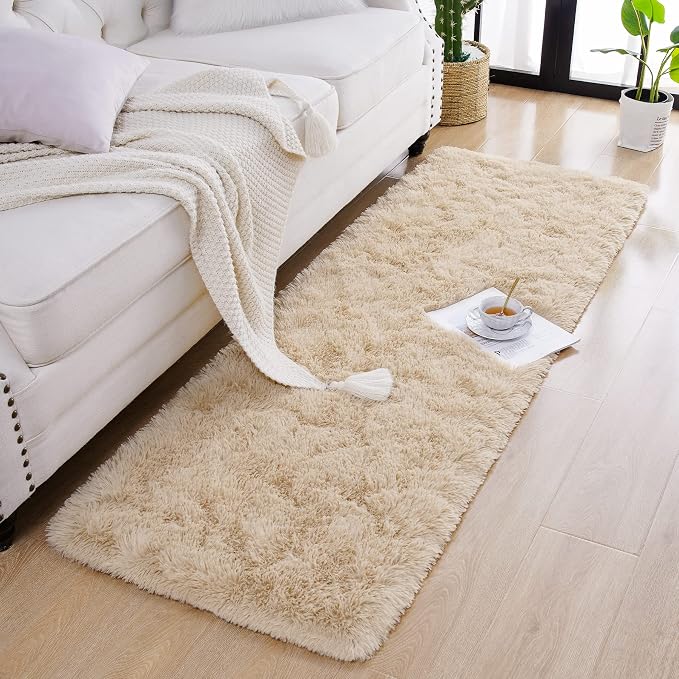 Chicrug Soft Runner Rugs for Bedroom Living Room Plush Fluffy Rug 2x5 Feet - Image 3