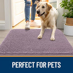 OLANLY Dog Door Mat for Muddy Paws 47x24, Absorbs Moisture and Dirt, Absorbent - Image 6
