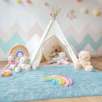 OLANLY Area Rugs for Living Room Bedroom, Machine Washable 4x5.9 ft Soft Fluffy - Image 3