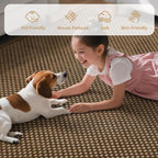 YDKGL 2x3 ft Indoor Door Mat Entryway Rug Non Slip Boho Woven Washable Small - Image 4