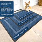 OLANLY Front Door Mat Indoor Outdoor Entrance, Waterproof All-Season, - Image 3