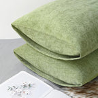 CaliTime Throw Pillow Covers Decorative 20 X 26 Inches Pack of 2 Cozy Chenille - Image 4