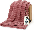 Bedsure GentleSoft Brick Dust Fleece Throw Blanket by BEDSURE