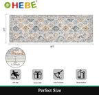 HEBE Hallway Runner Rug 2'x6' Washable Vintage Distressed Area Rugs Non Slip - Image 2