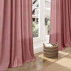 Canyon Rose Linen Curtains 108 Inches Long - Image 6