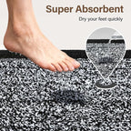 Bathroom Rugs 30x20 Non Slip Washable, Soft Absorbent Quick Dry Mats - Image 7