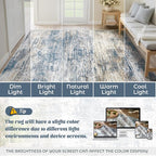 8x10 Area Rugs for Living Room, Washable Modern Abstract Large Area Rug Neutral - Image 8