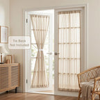 MYSKY HOME Oatmeal French Door Curtains - Image 2
