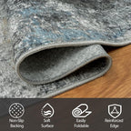 10x14 Area Rugs for Living Room Rug Washable: Abstract Large Rug Indoor Modern - Image 3