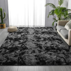 Large Shag Area Rugs 6 x 9, Tie-Dyed Plush Fuzzy Rugs - Image 3
