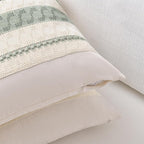 Fancy Homi Set of 1 Sage Green Boho Big Decorative Throw Pillow Covers 24x24 - Image 3